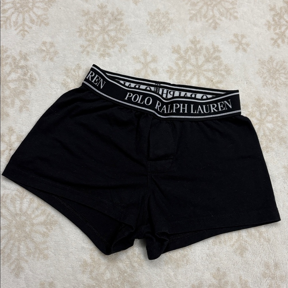 New Polo Ralph Lauren Black Kids Boys Comfy Boxer Briefs Size Small Underwear !